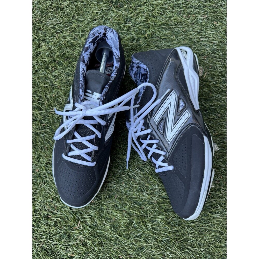 New Balance Baseball Cleats Men's Sz 11.5 Camo Low L4040 Revlite 8 Spike Plate